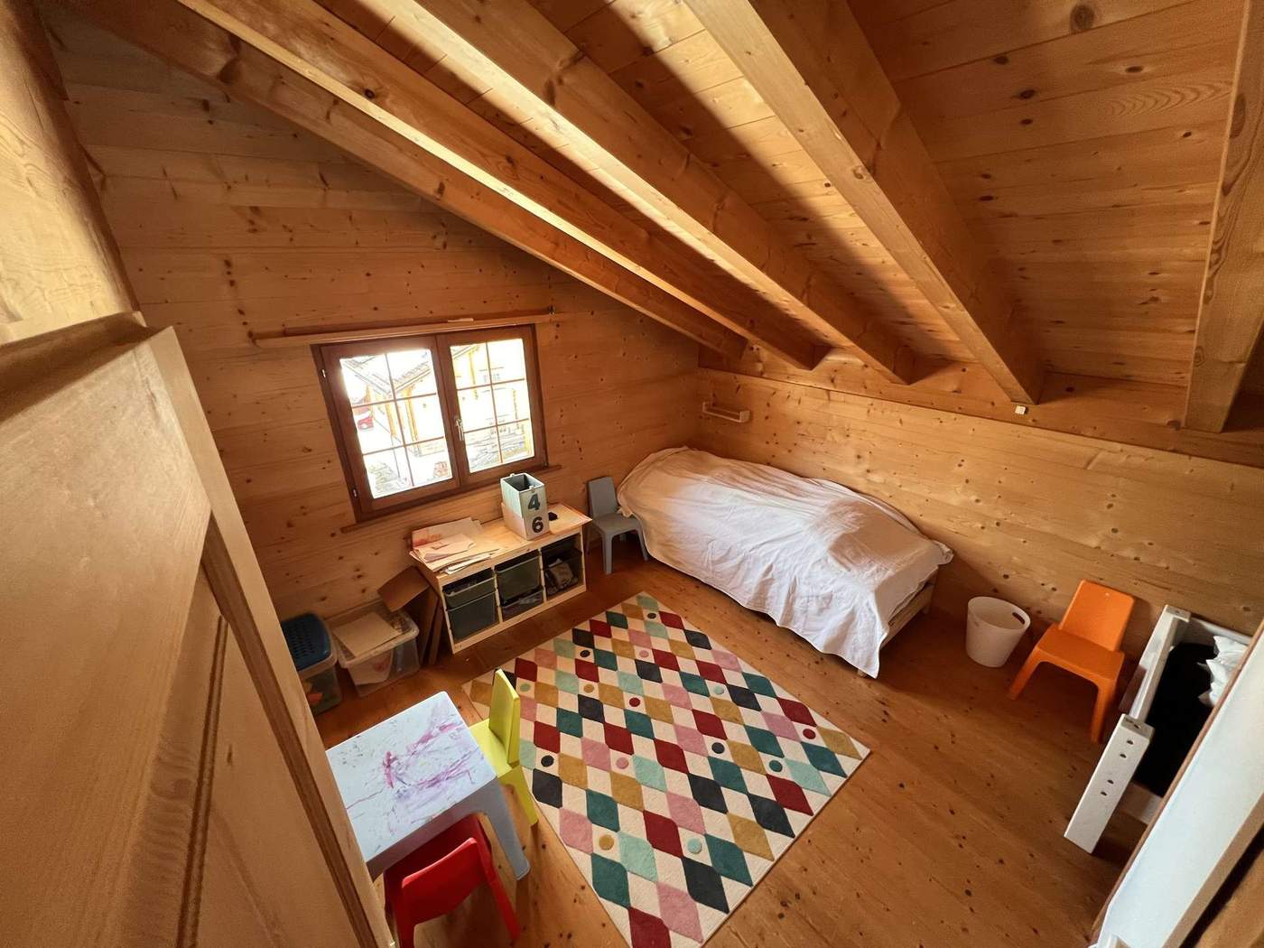 Children's room in the attic