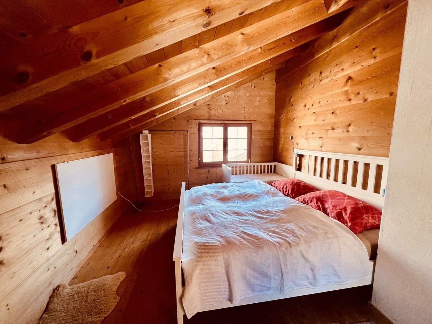 Master bedroom with double bed