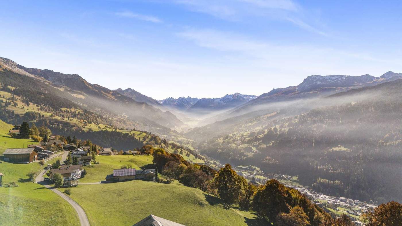Prättigau – morning atmosphere in the valley